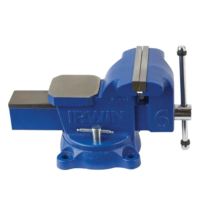 4 In. Heavy-duty Steel Workshop Bench Vise With Swivel Base