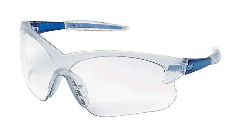 Safety Works Deuce Anti‑Fog Clear Lens Safety Glasses – Blue Frame
