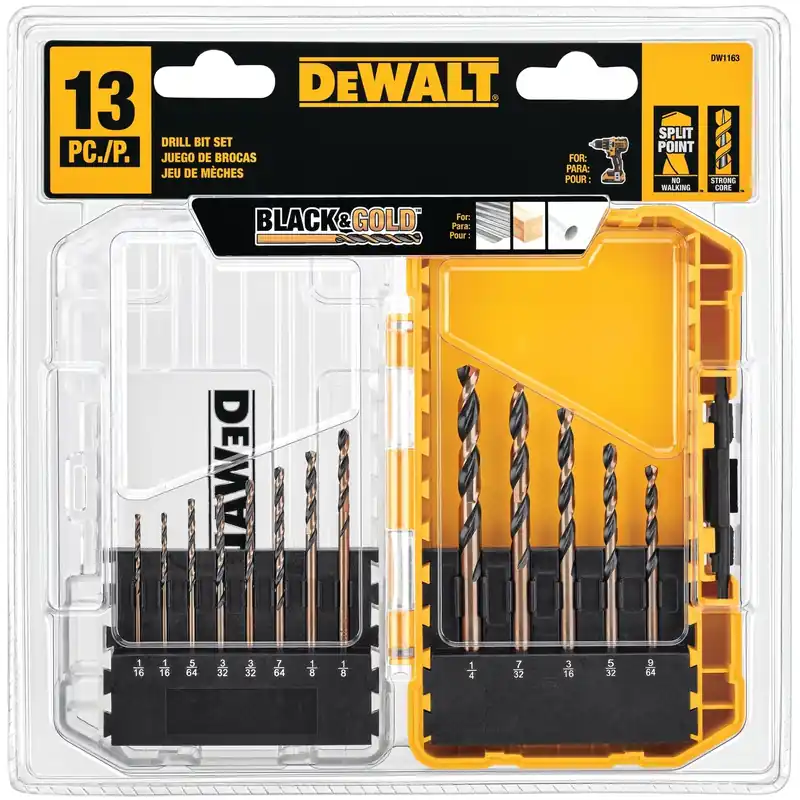 13-Pc. Black Oxide Drill Bit Set