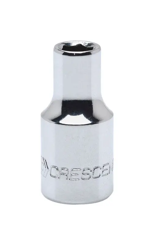 8 Mm X 1/4 In. Drive Metric 6 Point Standard Socket - Chrome Vanadium Steel