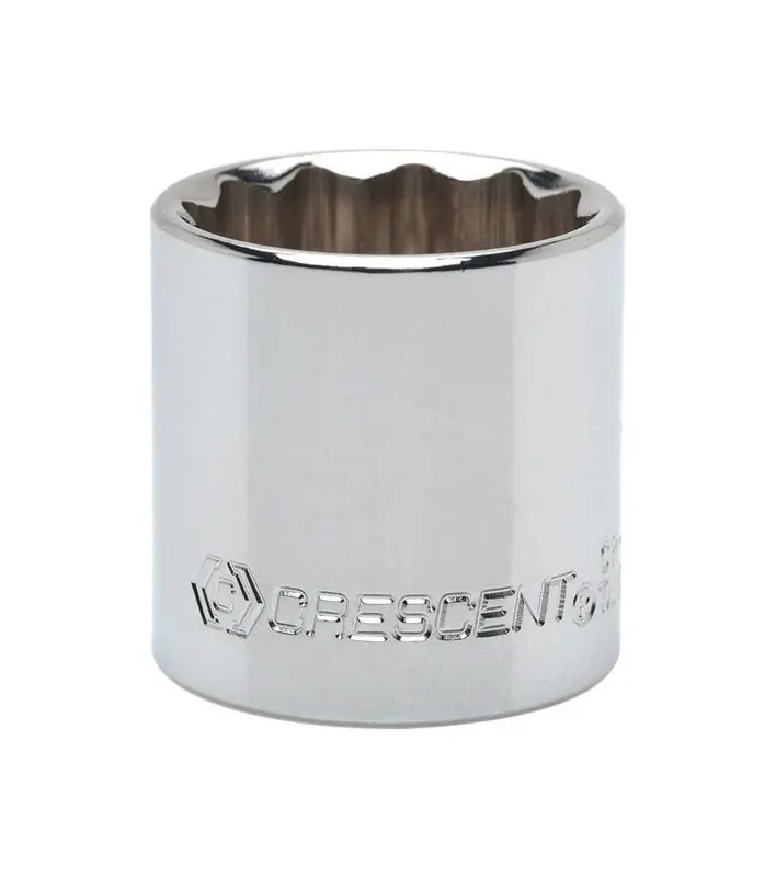 11/16 In. X 3/8 In. Drive Sae 12 Point Standard Socket - Chrome Vanadium Steel