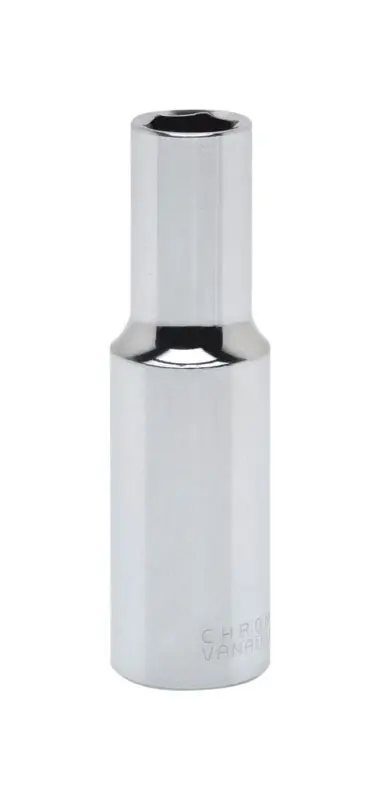 21 Mm X 1/2 In. Drive Metric 6 Point Deep Socket - Chrome Vanadium Steel