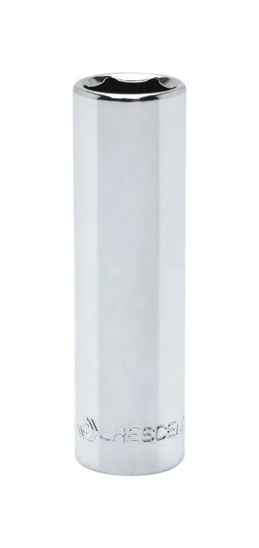11/32 In. X 1/4 In. Drive Sae 6 Point Deep Socket - Chrome Vanadium Steel