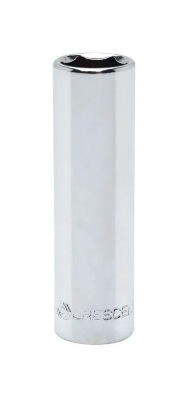 9/32 In. X 1/4 In. Drive Sae 6 Point Deep Socket - Chrome Vanadium Steel