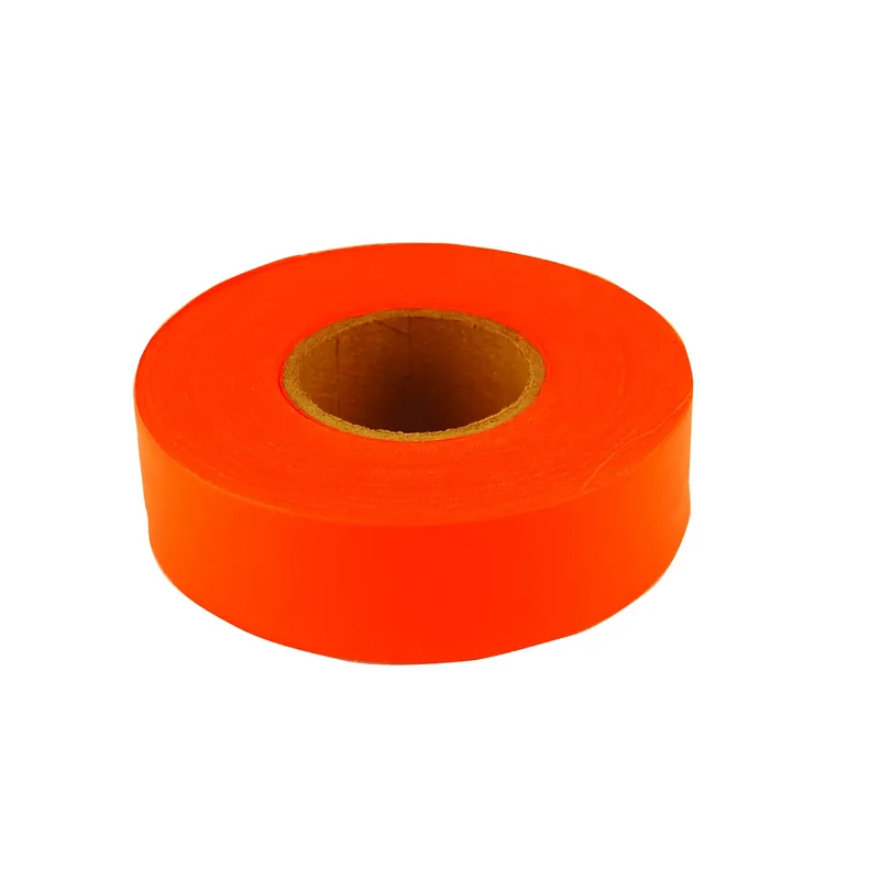 Sub-zero 150 Ft. L X 1.2 In. W Pvc Flagging Tape Fluorescent Orange