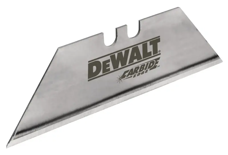 DeWalt Carbide Edge Steel Heavy Duty Utility Blade 2-1/2 In. L 5 Pc