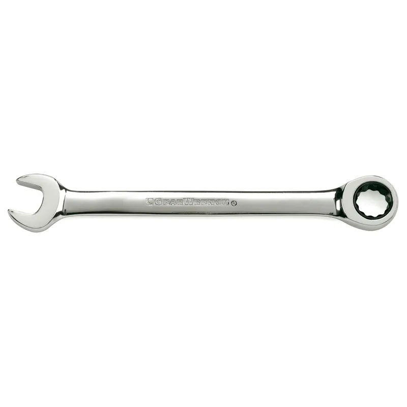 Combination Ratcheting Wrench, 90-Tooth, 12-Point, 15 Mm