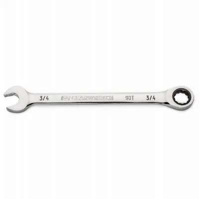 Combination Ratcheting Wrench, 90-Tooth, 12-Point, 3/4 In.