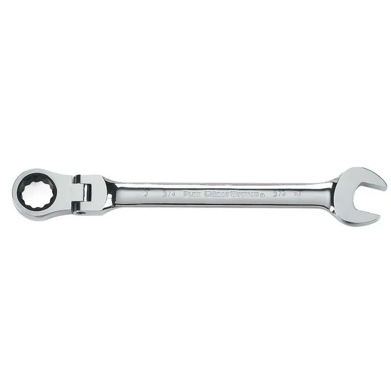 5/16 In. 12 Point Sae Flex Head Combination Ratcheting Wrench 5.5 In. L