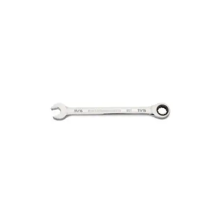 Combination Ratcheting Wrench, 90-Tooth, 12-Point, 11/16 In.