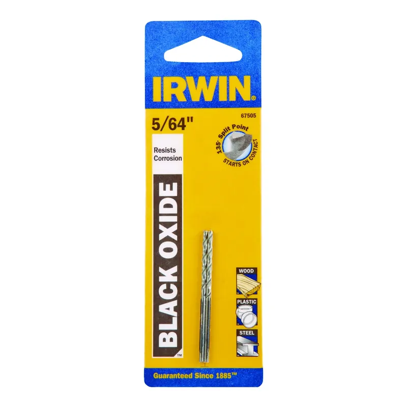 Irwin 5/64 In. X 2 In. L High Speed Steel Drill Bit Set Straight Shank 2 Pc