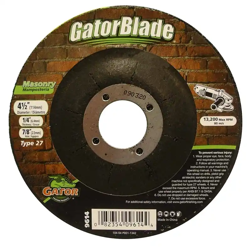 Type 27 4-1/2 In. X 1/4 In. X 7/8 In. Masonry Cut-off Wheel