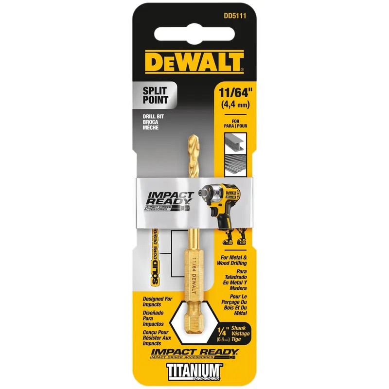 Titanium Impact Drill Bit, 11/64 In.