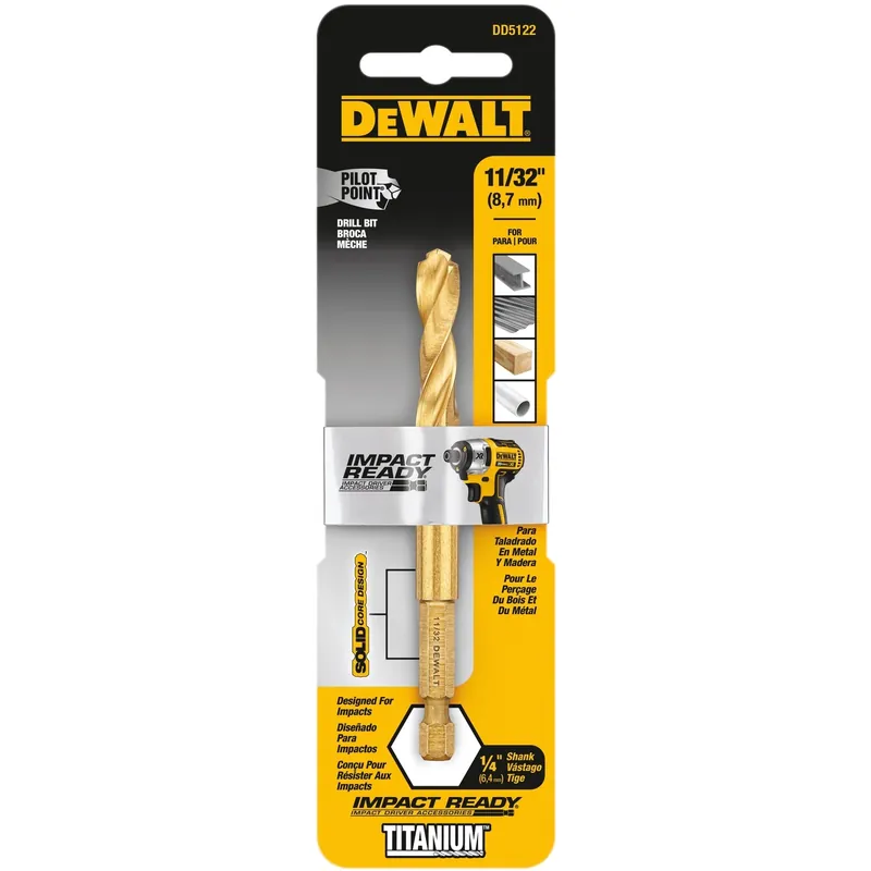 Titanium Impact Drill Bit, 11/32 In.