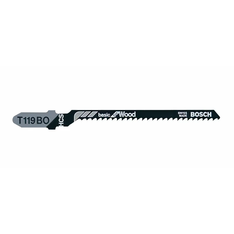 Bosch 3-1/4 In. Carbon Steel T-Shank Jig Saw Blade 12 TPI 5 Pk