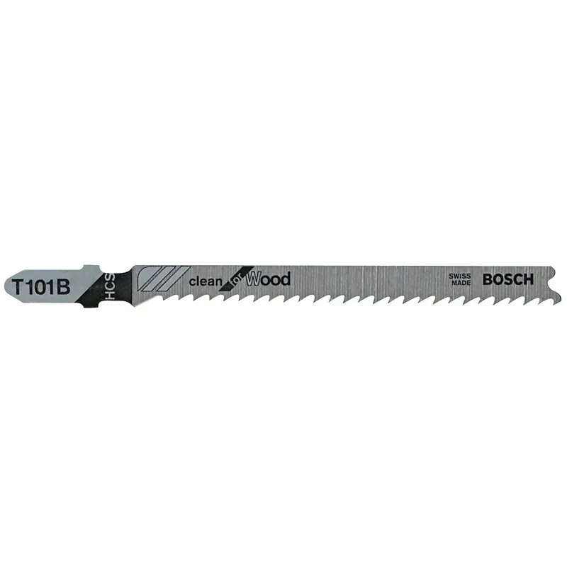 Bosch 4 In. Carbon Steel T-Shank Ground Teeth And Taper Ground Back Jig Saw Blade 10 TPI 5 Pk