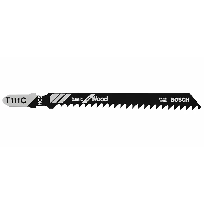 Bosch 4 In. Carbon Steel T-Shank Jig Saw Blade 8 TPI 5 Pk