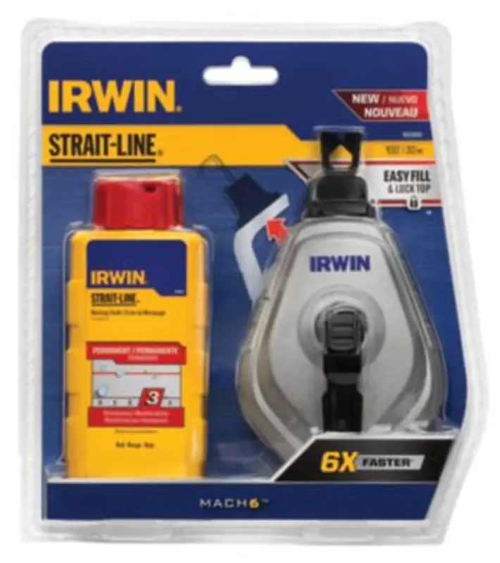 Reel Chalk Line With Red Chalk Refill - Model Iwht48445rc