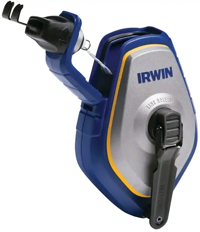 Irwin Speed-Line Pro Blue Braided Chalk Line Reel 100 Ft.