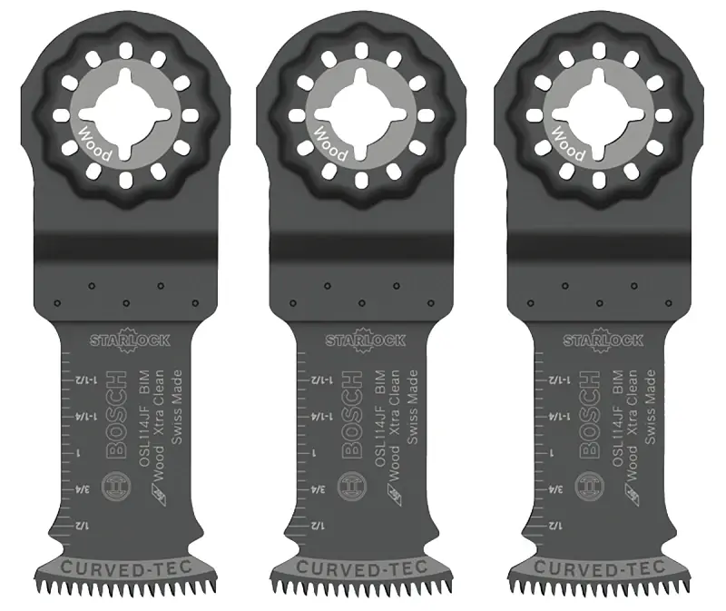 Bosch Starlock 1-1/4 In. X 4 In. L Bi-Metal Plunge Blade 3 Pk