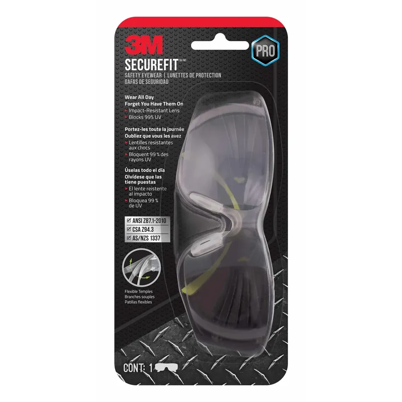 Safety Glasses, Black/Neon Green