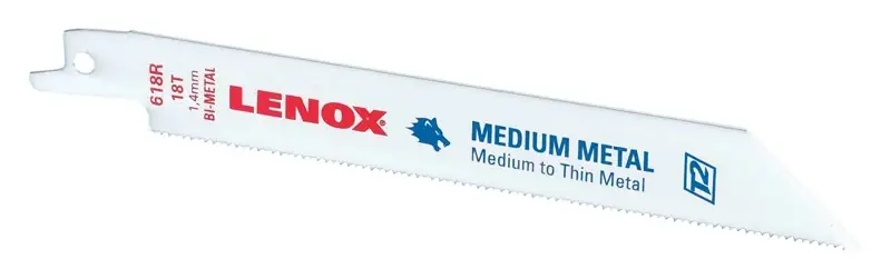 Lenox METALWOLF 6 In. Bi-Metal WAVE EDGE Reciprocating Saw Blade 18 TPI 1 Blade