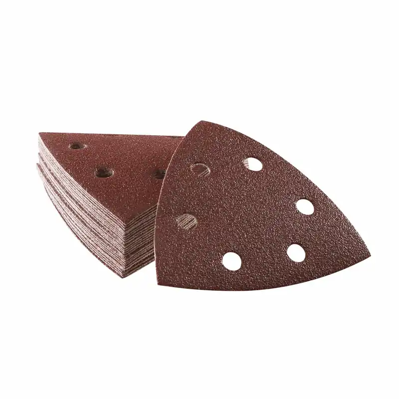Bosch 3-3/4 In. L X 3.75 In. W 120 Grit Aluminum Oxide Detail Sanding Triangle 25 Pk