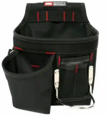 6 Pocket Polyester Tool Pouch Black 7.75 In. W X 11.75 In. H