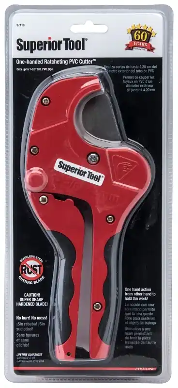 Ratcheting PVC Pipe Cutter