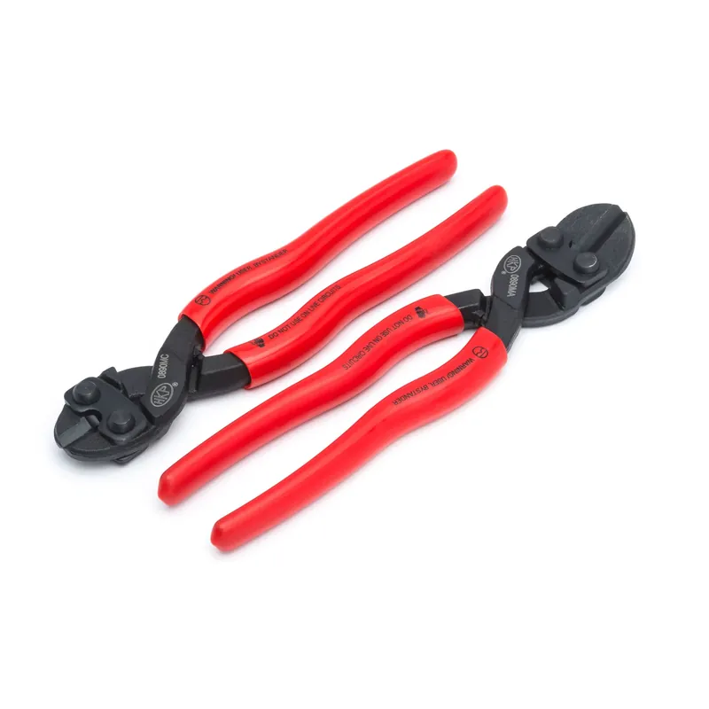 H.K. Porter Compact Bolt Cutter, Center Cut Blades, Plastic Dipped Handles