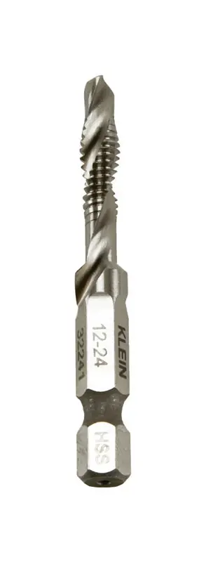 High Speed Steel Drill And Tap Bit 12-24 For Multi-material Drilling