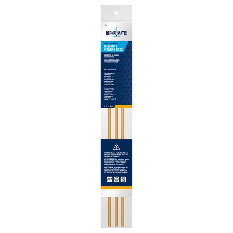 Bernzomatic 1/5 In. D X 12 In. L Copper Soldering Rods 3 Pk
