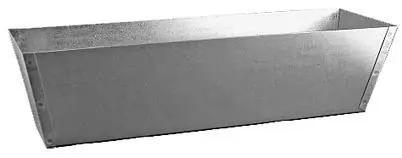Mud Pan, Galvanized Steel, 12-In.