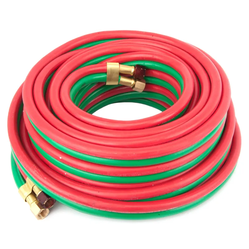 R-grade 1/4 In. X 50 Ft. Oxy-acetylene Hose With Standard B Fittings