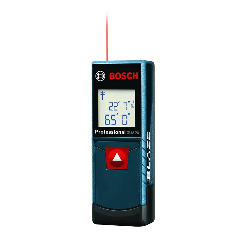 Laser Measure With Backlit Display, 65 Ft. Range