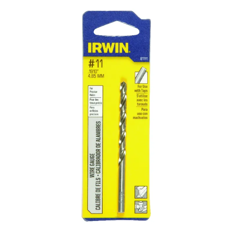 11 Bright High Speed Steel Wire Gauge Drill Bit 3-1/2 In. Length