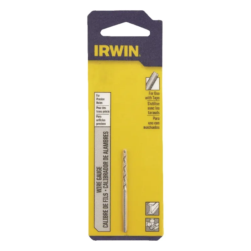 Irwin 50 X 2 In. L High Speed Steel Jobber Length Wire Gauge Bit Straight Shank 1 Pk