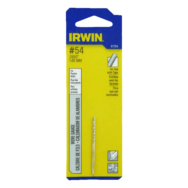 54 Bright High Speed Steel Wire Gauge Drill Bit 1-7/8 In. Length