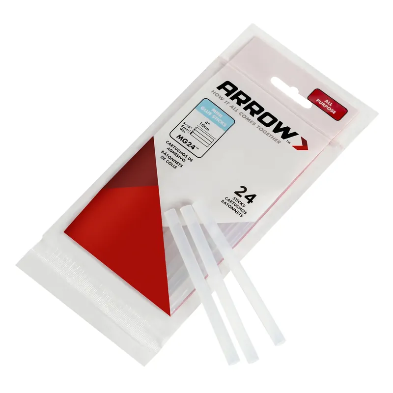 Arrow 0.4 In. D X 4 In. L Mini Glue Sticks Clear 24 Pk