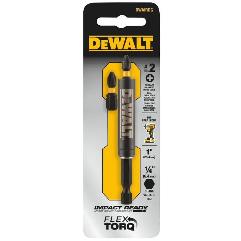 DEWALT DWAIRDG 1/4" Hex Shank Stainless Steel Drive Guide For Impact & Drill Drivers