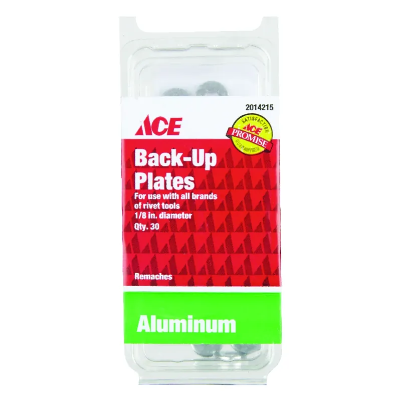 Ace Steel Backup Plates 1/8 In. 30 Pc.