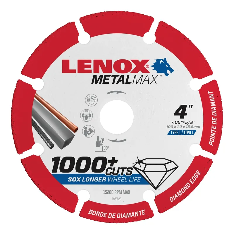 MetalMax Cut-Off Wheel, Diamond Edge, 4 X 5/8 In.