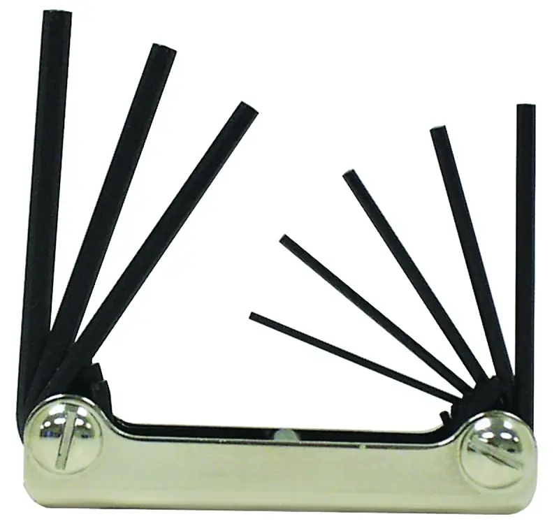 Hex Key Set, Fold-Up, 8-In-1
