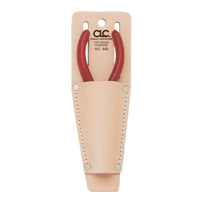 449 Leather Utility Knife Sheath, Tan, Fits Belts Up To 2 Inches Wide
