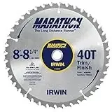 3 Pack Irwin 14053 Marathon 8-1/4", 40-Tooth Trim And Finish Circular Saw Blade