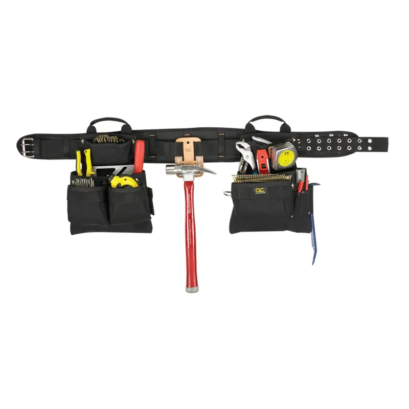 17-pocket Ballistic Poly Carpenter Apron System With Padded Belt And Hammer Holder