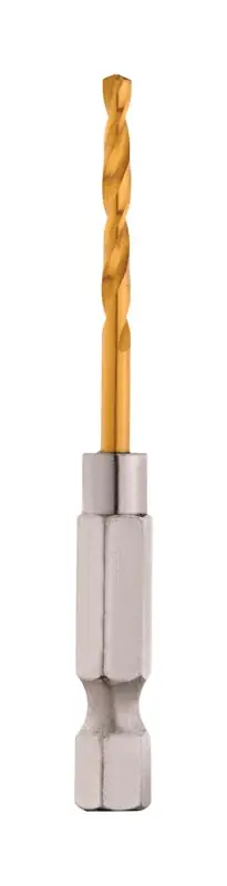 Milwaukee Shockwave 7/64 In. X 2.52 In. L Titanium Red Helix Drill Bit Hex Shank 2 Pc