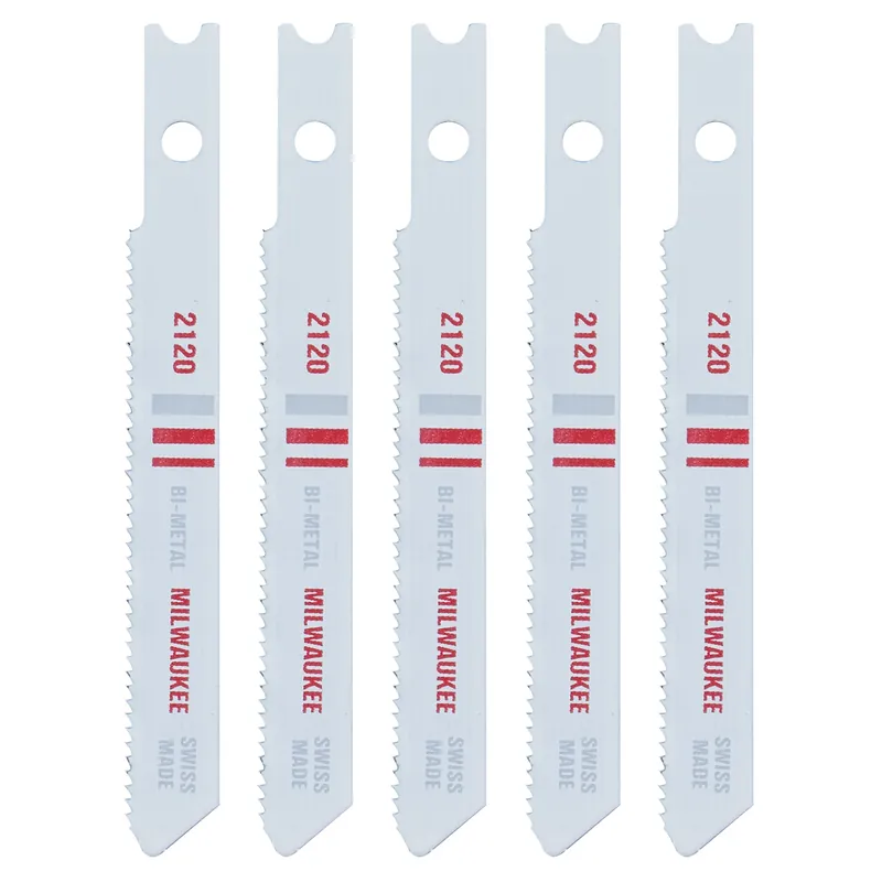 Milwaukee 2-3/4 In. Bi-Metal U-Shank Metal Cutting Jig Saw Blade 18 TPI 5 Pk