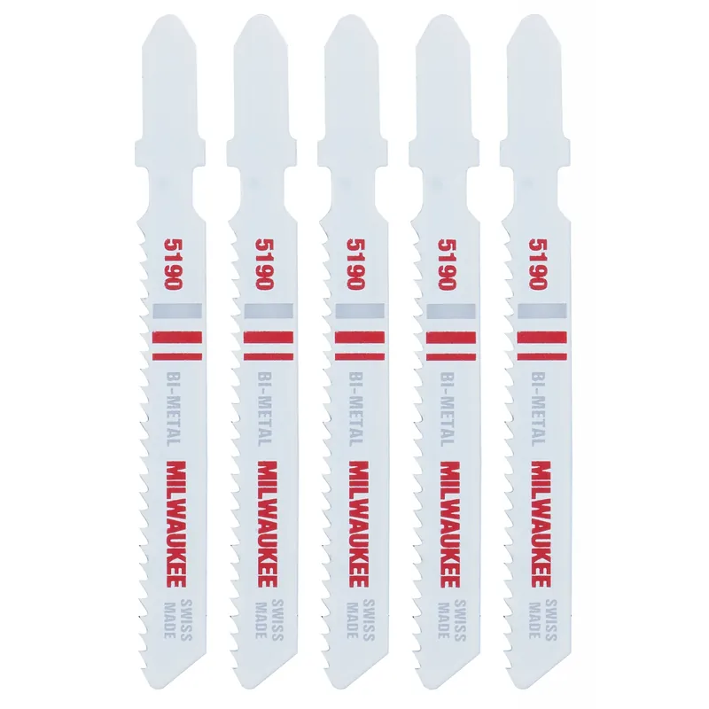 Milwaukee 3 In. Bi-Metal T-Shank Metal Cutting Jig Saw Blade 14 TPI 5 Pk