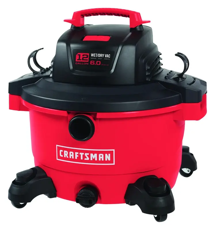 12 Gallon Corded Wet/dry Vacuum 10.5 Amps 120 Volts 6 Peak Horsepower